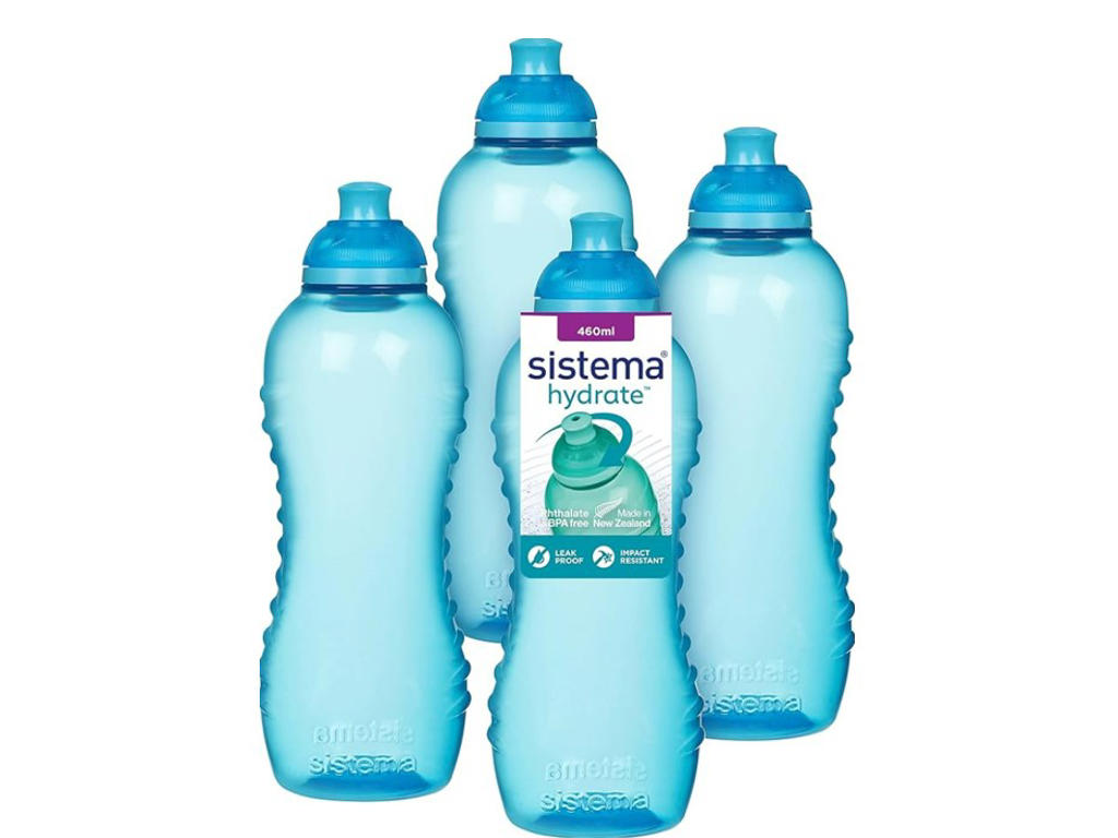 460ml Squeeze Bottle Blue 4 Pack ECOM