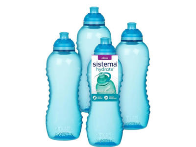 460ml Squeeze Bottle Blue 4 Pack ECOM