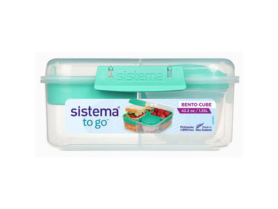 1,25L Bento Cube To Go Minty Teal TRI (4)