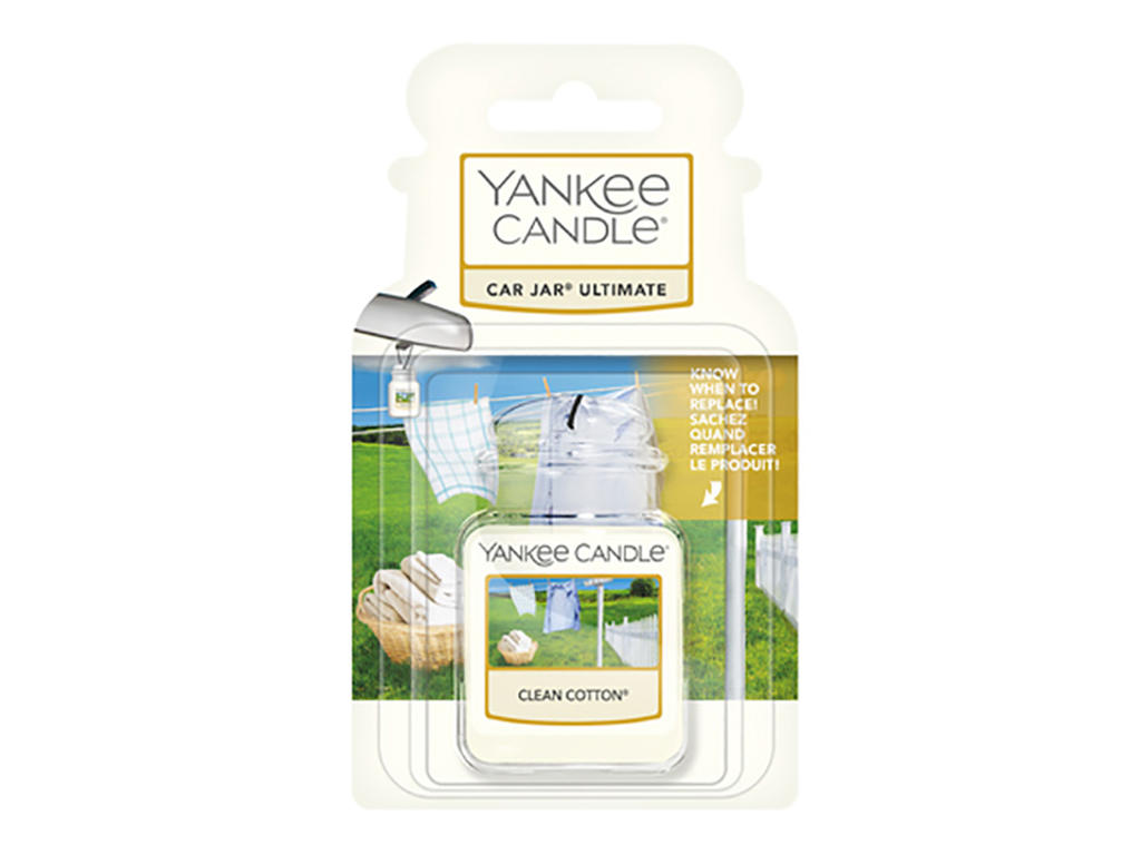 Yankee Candle Car Jar Ultimate - Clean Cotton